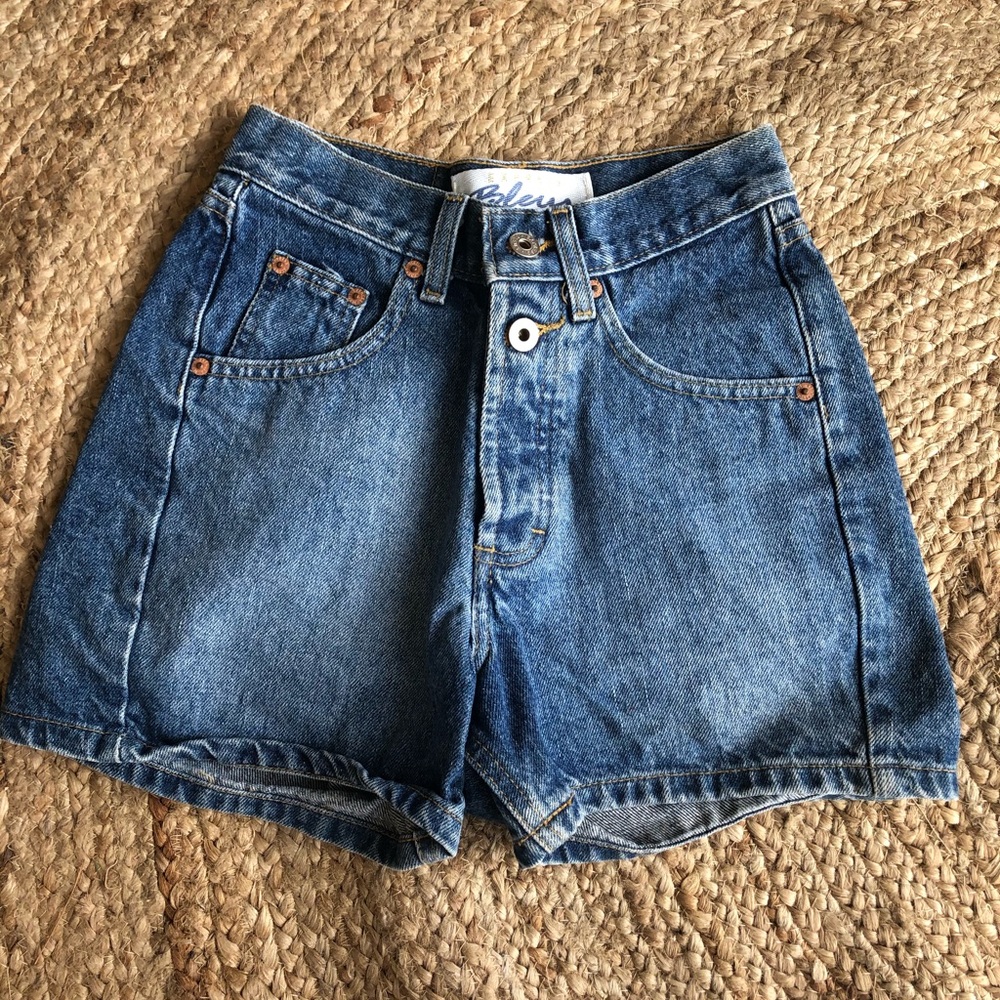 Express Bleus Jean Shorts- 1/2